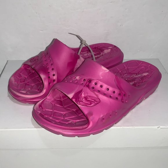 Skechers Hogan Color Splash Slide Sandal-Hot Pink - Picture 1 of 4